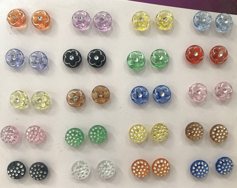 wholesale factory 18L 20L 24L 28L 34L big size plastic ABS coat button combine plastic button