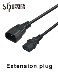 SGS 3 Prong AC Power Cord 220v UK Laptop Power Cord With Fuse