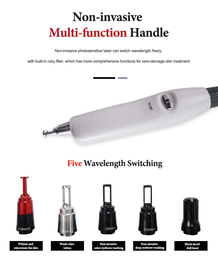 808nm Nd Yag Laser Machine , 2 In 1 Skin Rejuvenation Picosecond Laser Machine