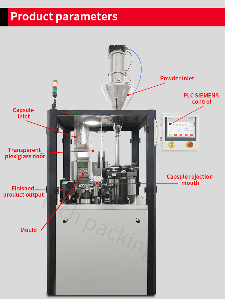 Njp 1500d Gelatin Capsule Filler Machine Automatic Capsule Filling Machine