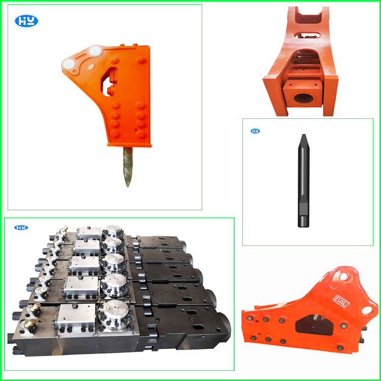 40CRMO 42CRMO Mini Excavator Breaker Digger 1.2-3t Weight Rock Crushing