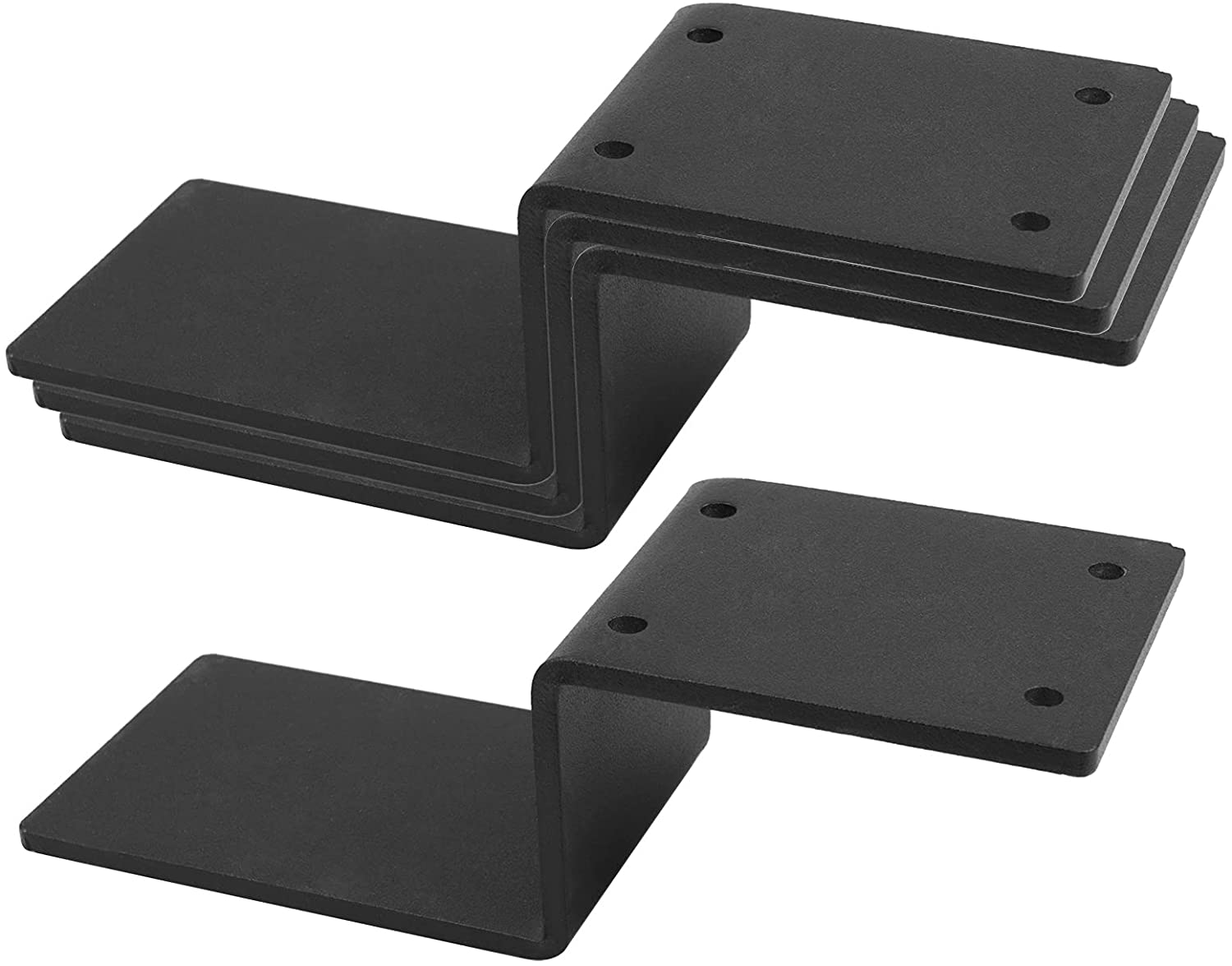 Powder Coated Heavy Duty Open Bar Security Holder Bracket for Standard 2 X 4' Lumber