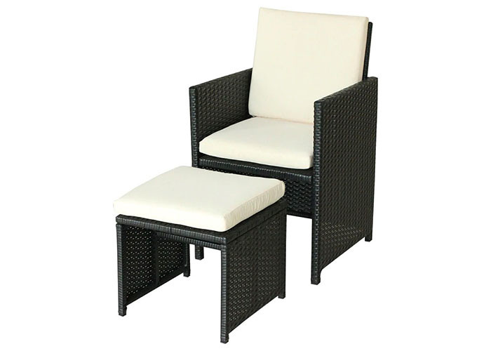 Colourfast Rattan Garden Furniture Sofa Set With Cushion Disassemble Structure