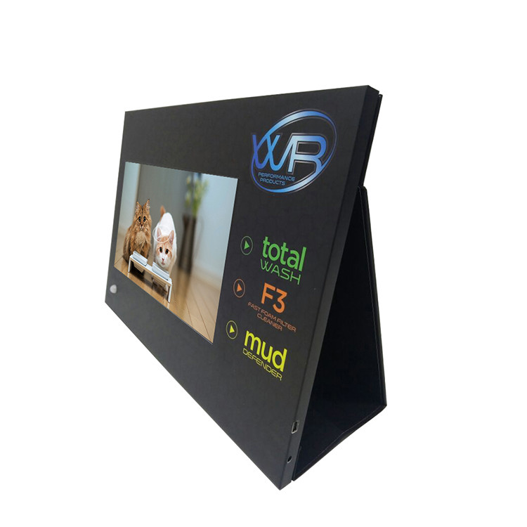 10 inch LCD screen video player used in store advertising digital video display for retail counter display