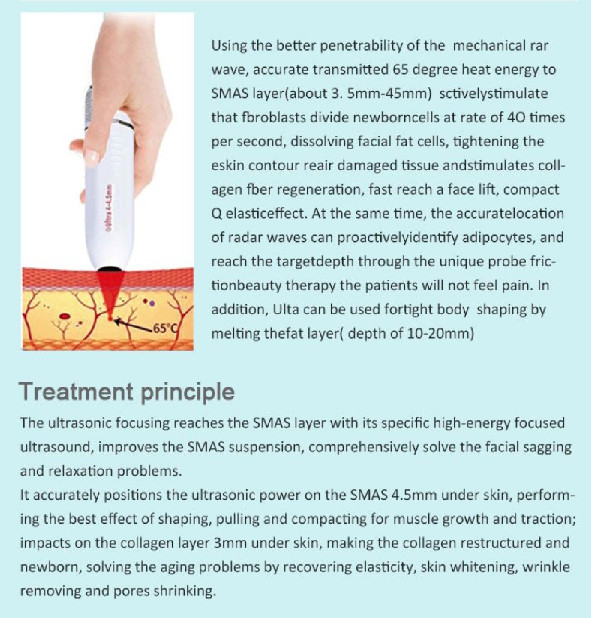 Facial Sagging Removal 4D HIFU Face Lifting Machine 300W