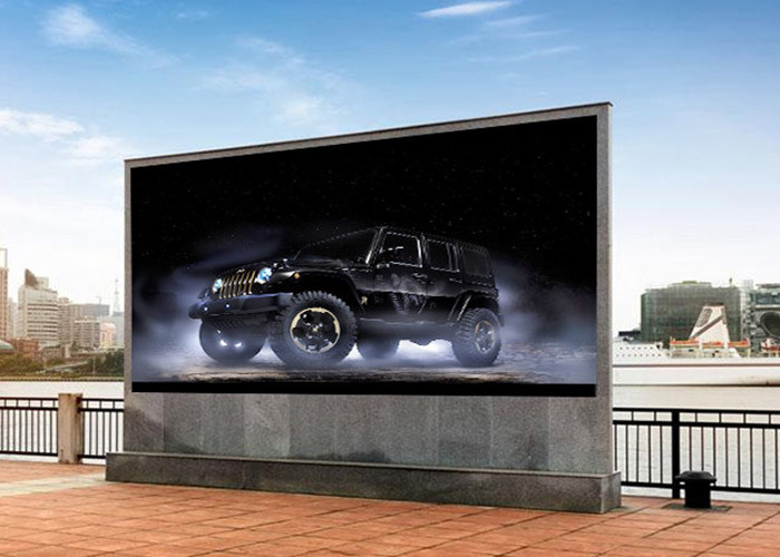 Double Sided P10 Full Color LED Display Ultra Wide Viewing Angle 1920hz For Bus Stations