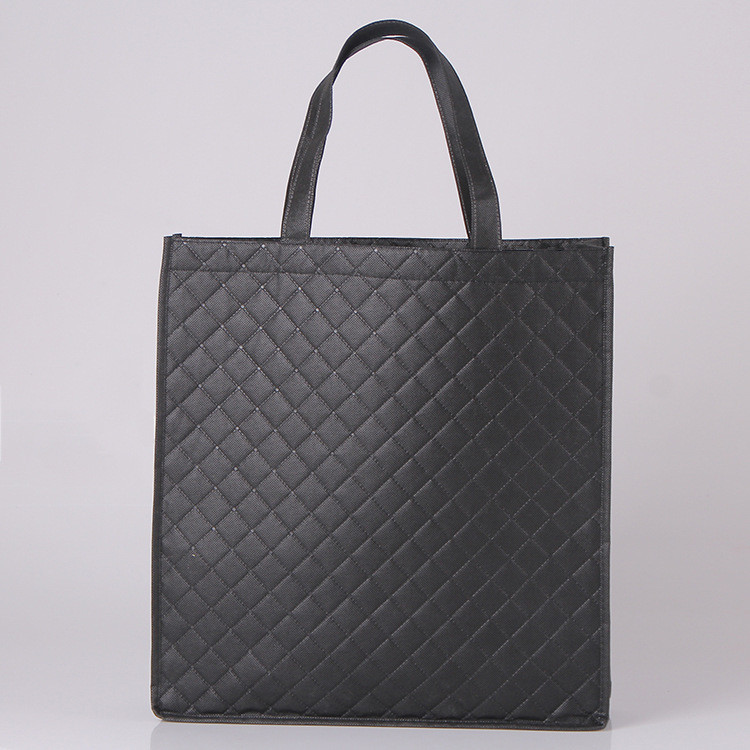Wholesale Custom Logo Printed Stripe Eco-Friendly Non-Woven Laser Highlight Shopping Grocery Tote Bag