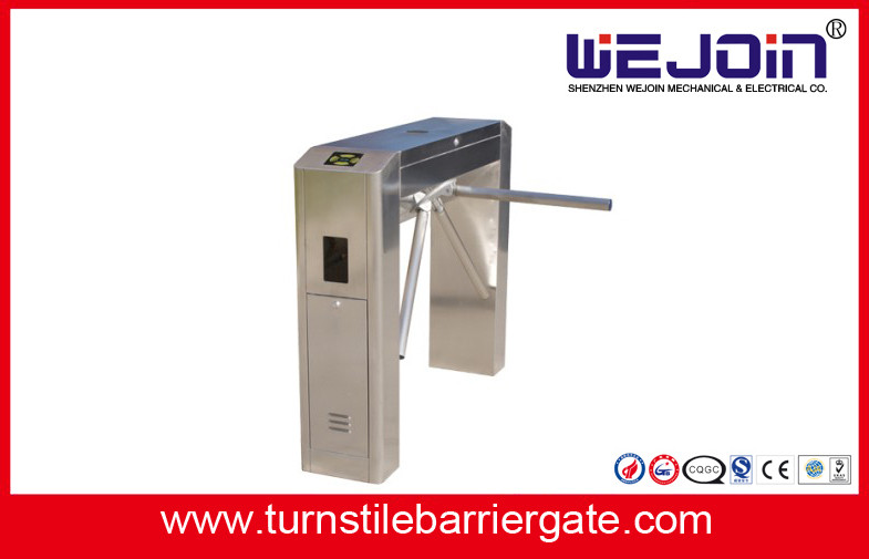 RFID Card Pedestrian Barrier Turnstile Gate Automatic With Traffic Light Indicator