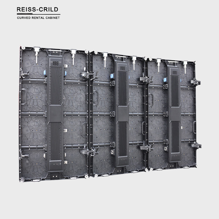 Lightweight Indoor Rental LED Display , LED Backdrop Screen Rental Slim Cabinet Body
