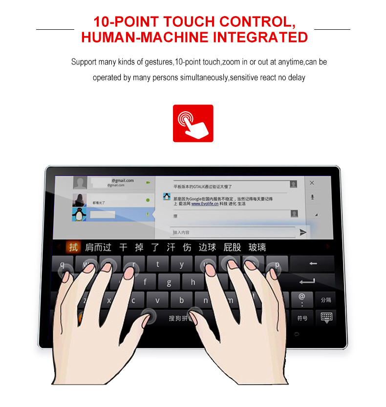Waterproof Interactive 1920x1080 Multi Touch Screen Table
