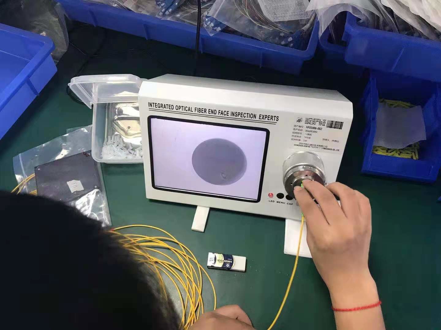 Stainless Steel Patch Cord Making Fiber Optic Polisher 80rpm Rotation Plate Speed