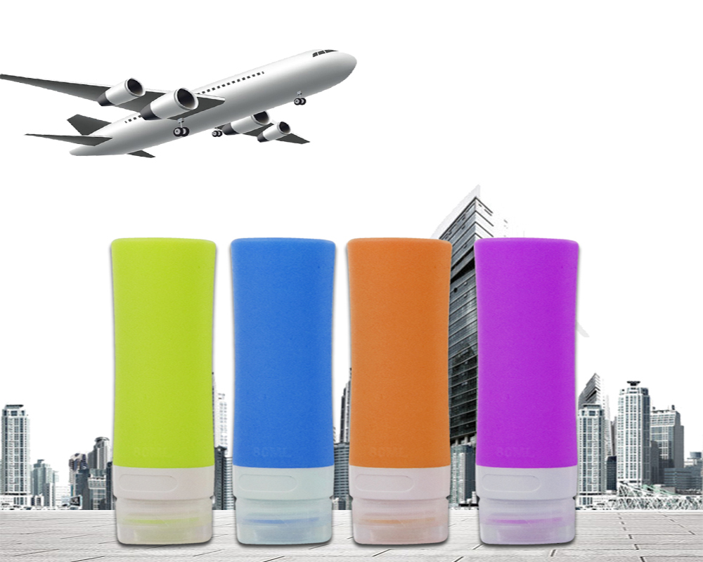 OEM 60ml Travel Size Silicone Bottles For Shampoo Conditioner