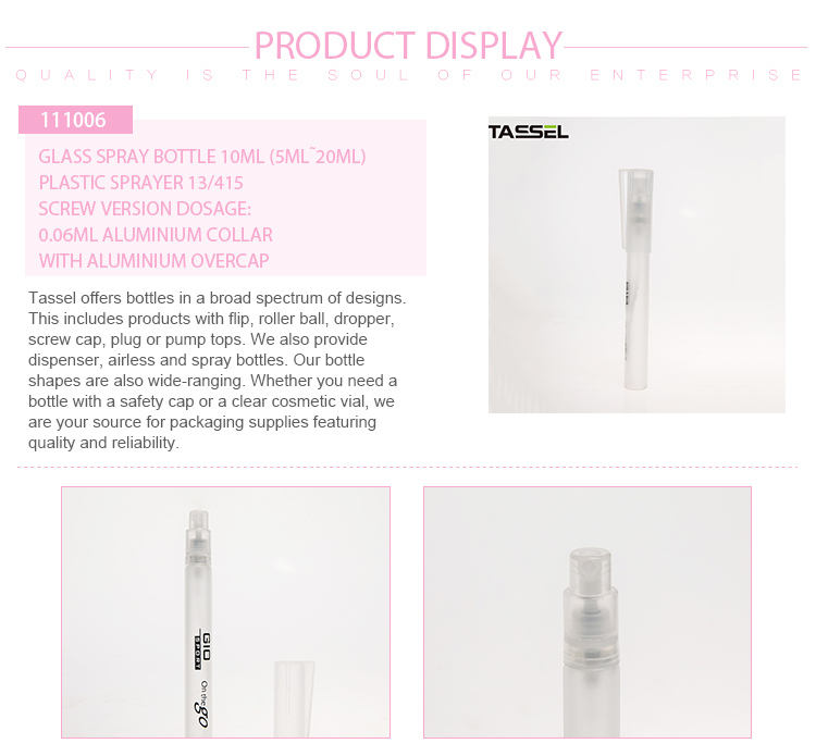 Plastic / Glass 13/415 Mini Spray Bottle Vial