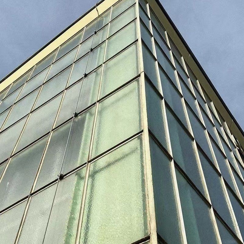 Weatherproof Metal Curtain Wall Exterior Glass Curtain Wall Class A Fire Resistant