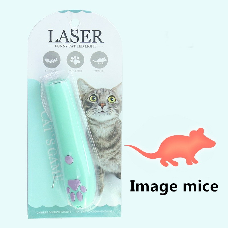 Interactive Relief Laser Tickle Cat Stick Pet Supplies Cat Toy Design Projection Cat Claw Laser Pointer