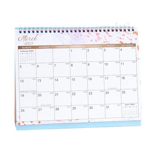 1 Calendar of Business Branded Custom Desk Calendars for End Month December