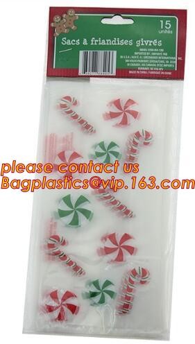 OPP plastic printing transparent sandwich goodie wedding christmas cookie packaging bread halloween candy bag bagease