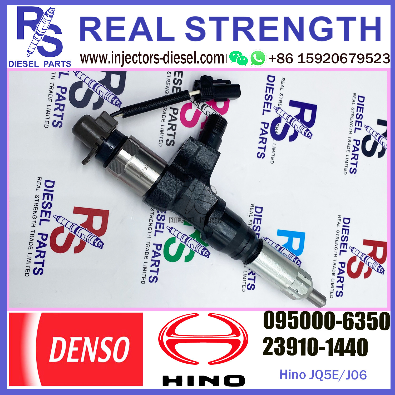 SK200-8 Excavator J05E J06 Hino Engine Parts 23910-1440 23670-E0050 095000-6351