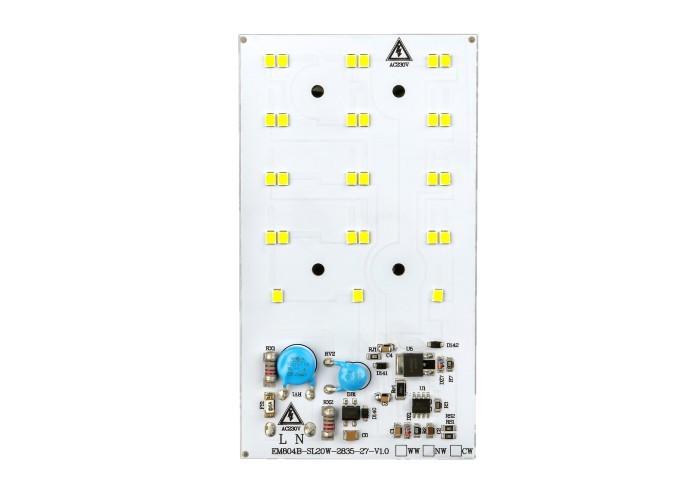 Epistar Bridgelux AC 110V 220V Driverless 20W LED street light board SKD for DIY
