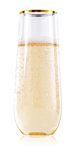 Plastic Champagne Flutes
