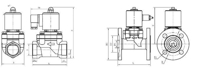 Waterproof SS 200Mpa High Pressure Solenoid Valve 1/2" Pilot Operating