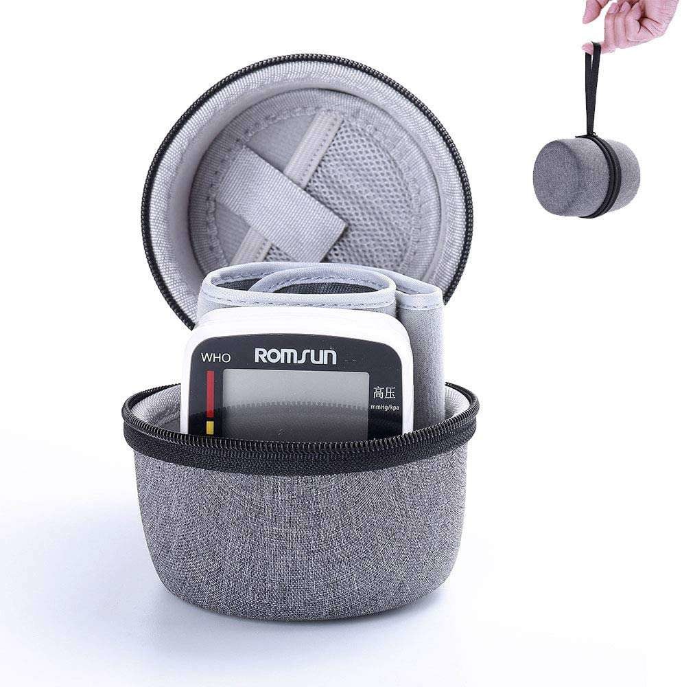 H1.8in EVA Storage Case , PU Leather Blood Pressure Monitor Bag