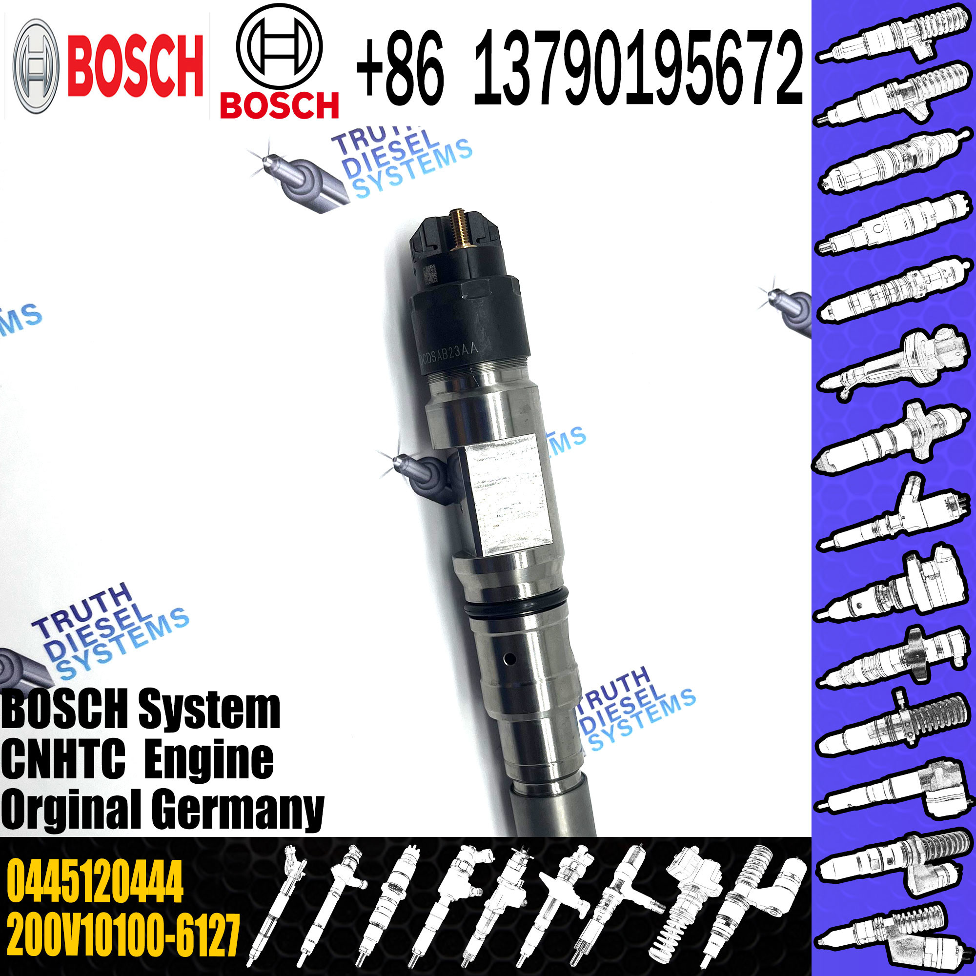 High Quality Diesel Engine Injector 0445120442 0445120443 0445120444