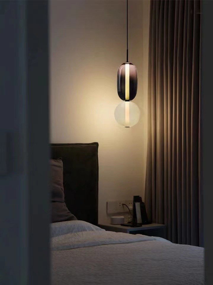 Personality Led Pendant Chandelier Light Glass Ceiling Kitchen Lights
