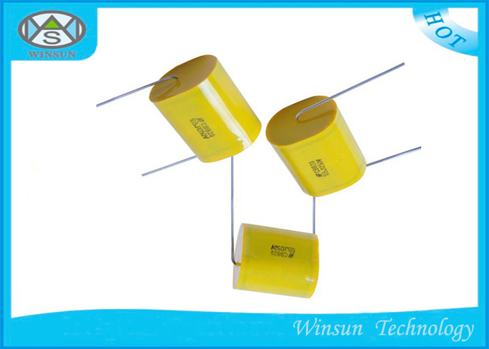 Axial Polypropylene Metallized Polyester Film Capacitor CBB20T With High Capacitance