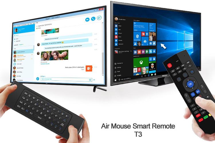 T3 IR Learning Function Mini Wireless Keyboard Air Mouse For Smart TV Box