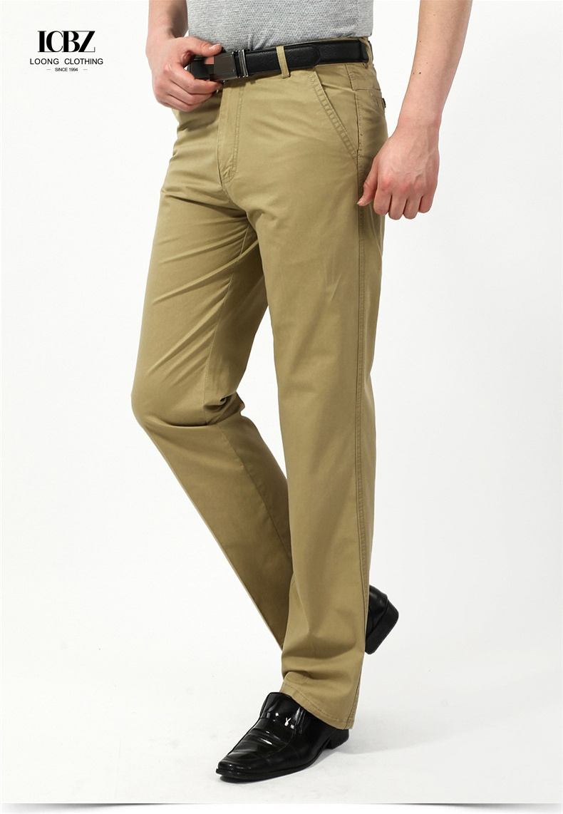 Cargo Pants for Men 2022 Spring and Summer Thin High Waist Straight Dad Dress Pant
