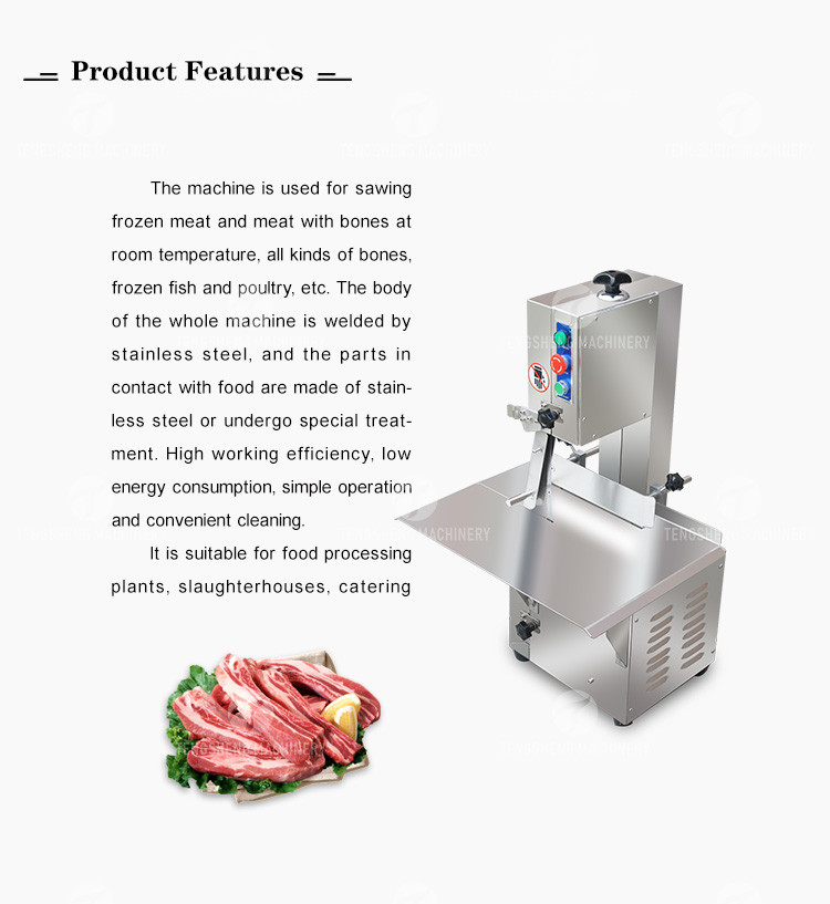 Tengsheng Bonesaw Meat Processing Machine Meat Bone Cutting Decompound