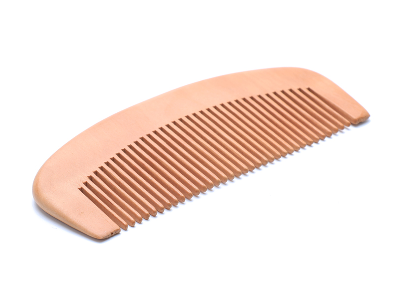 Double Sides Mens Wooden Beard Comb Wooden Mustache Comb Custom Logo
