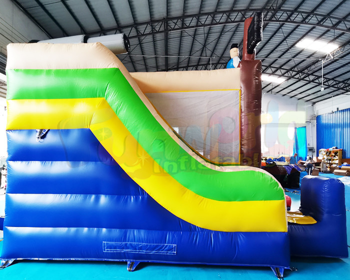 Backyard Inflatable Bouncer Slide Pirate Ship Bounce House