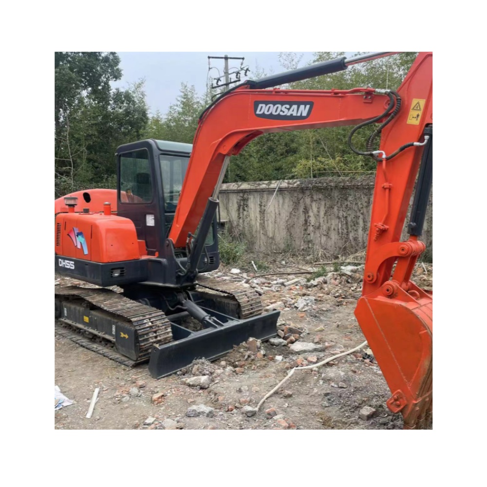 5.5 Ton Mini Used Doosan Dx55 Used Excavator 0.75m3 Bucket Capacity