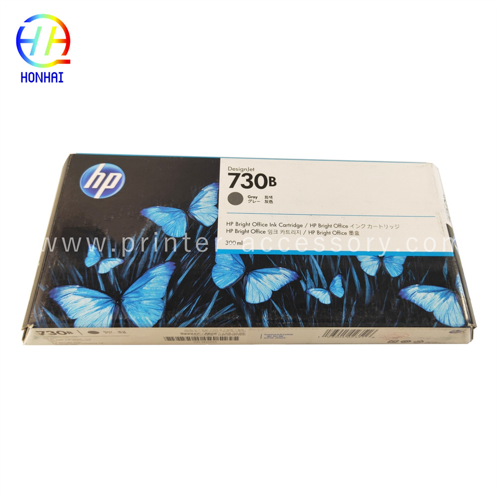 Original New Matte Black Ink Cartridge For HP 730B 3ED50A T1700 T1600 T2600