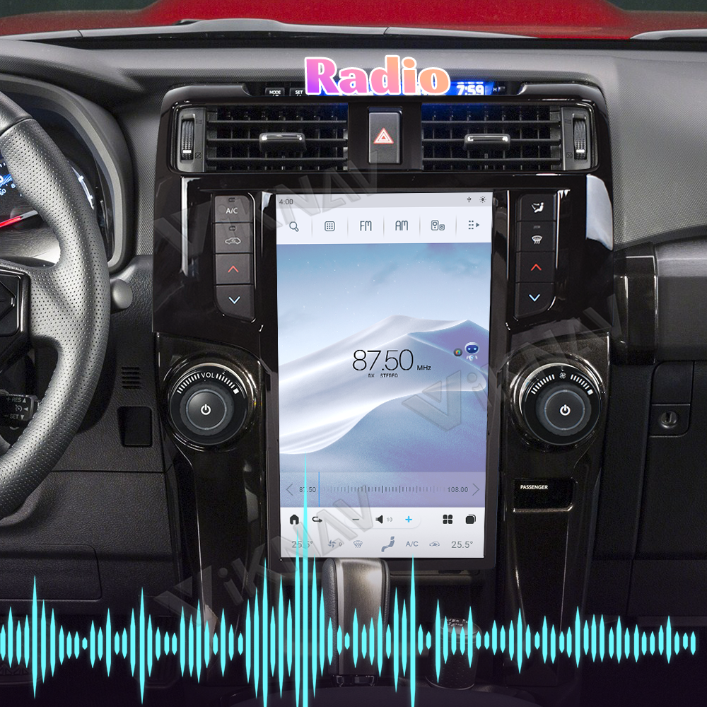 Viknav Car Radio For Toyota 4 Runner (2009-2019) 13.6 inch Android 13 GPS Navigation Auto Multimedia Player 2 Din Stereo