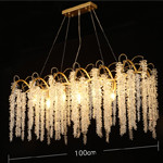 High End Crystal Commercial Chandeliers For Restaurants With High Quality Crystal Beads