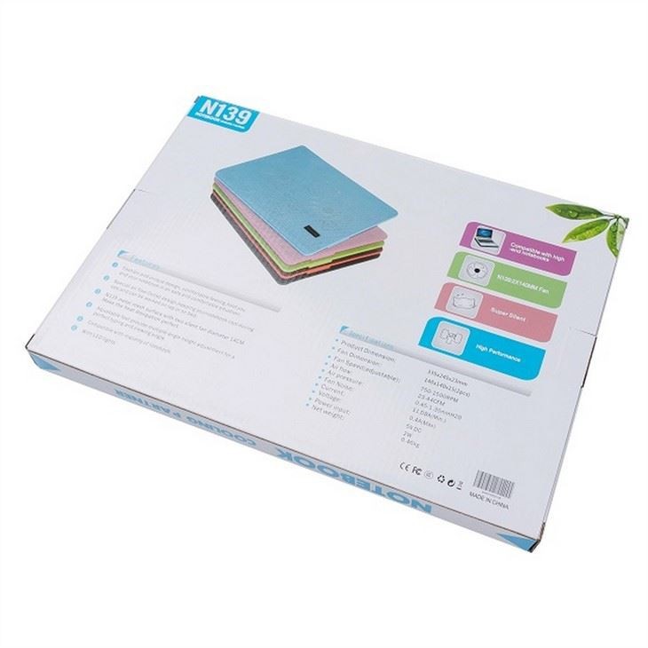 ARTSHOW - OEM 2 Fans Notebook Cooler Stand Laptop Air Cooler Pad 4W Five Colors Available
