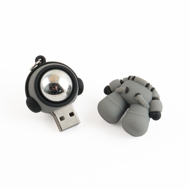Astronaut Shaped custom PVC USB Flash Drive With Key Chain​ 80/MBS