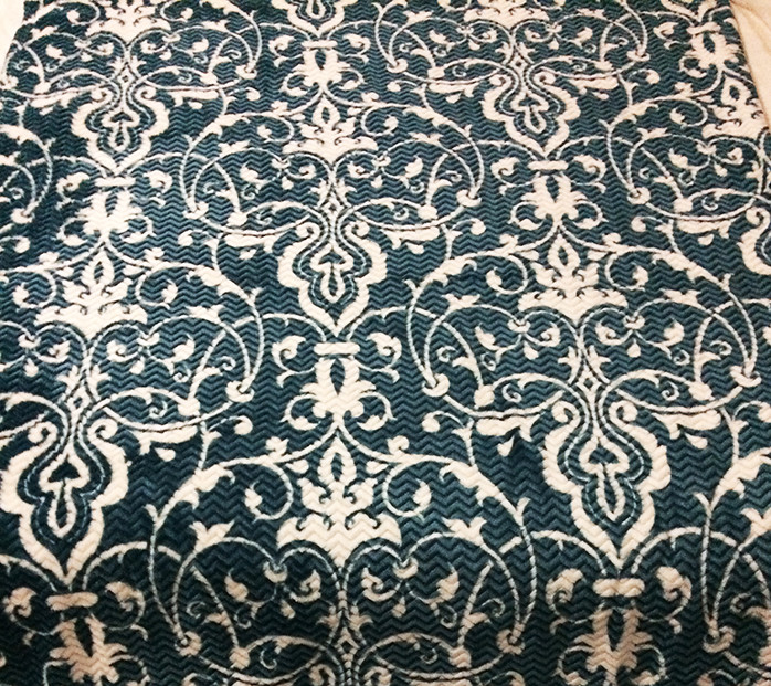 Floral Printed Flannel Bed Blanket , Dyed Flannel Fleece Blanket OEM / ODM Service