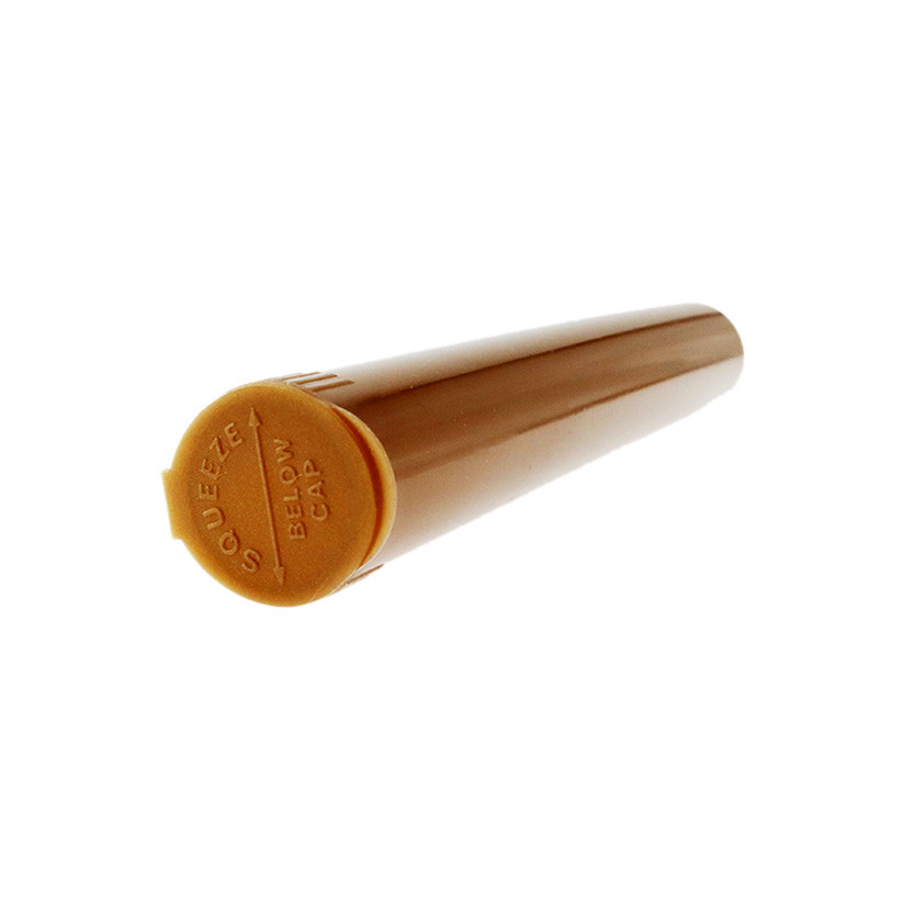 Packaging PP Plastic Childproof Containers Black White Custom Reusable Preroll Pop Top Tubes