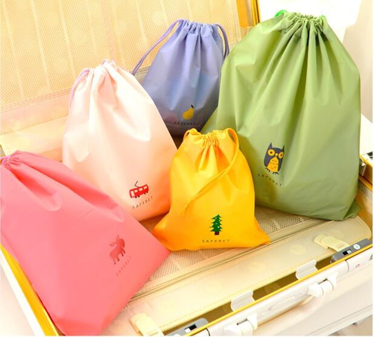 Reusable Sports 210D Polyester Drawstring Bag Backpack Promotional