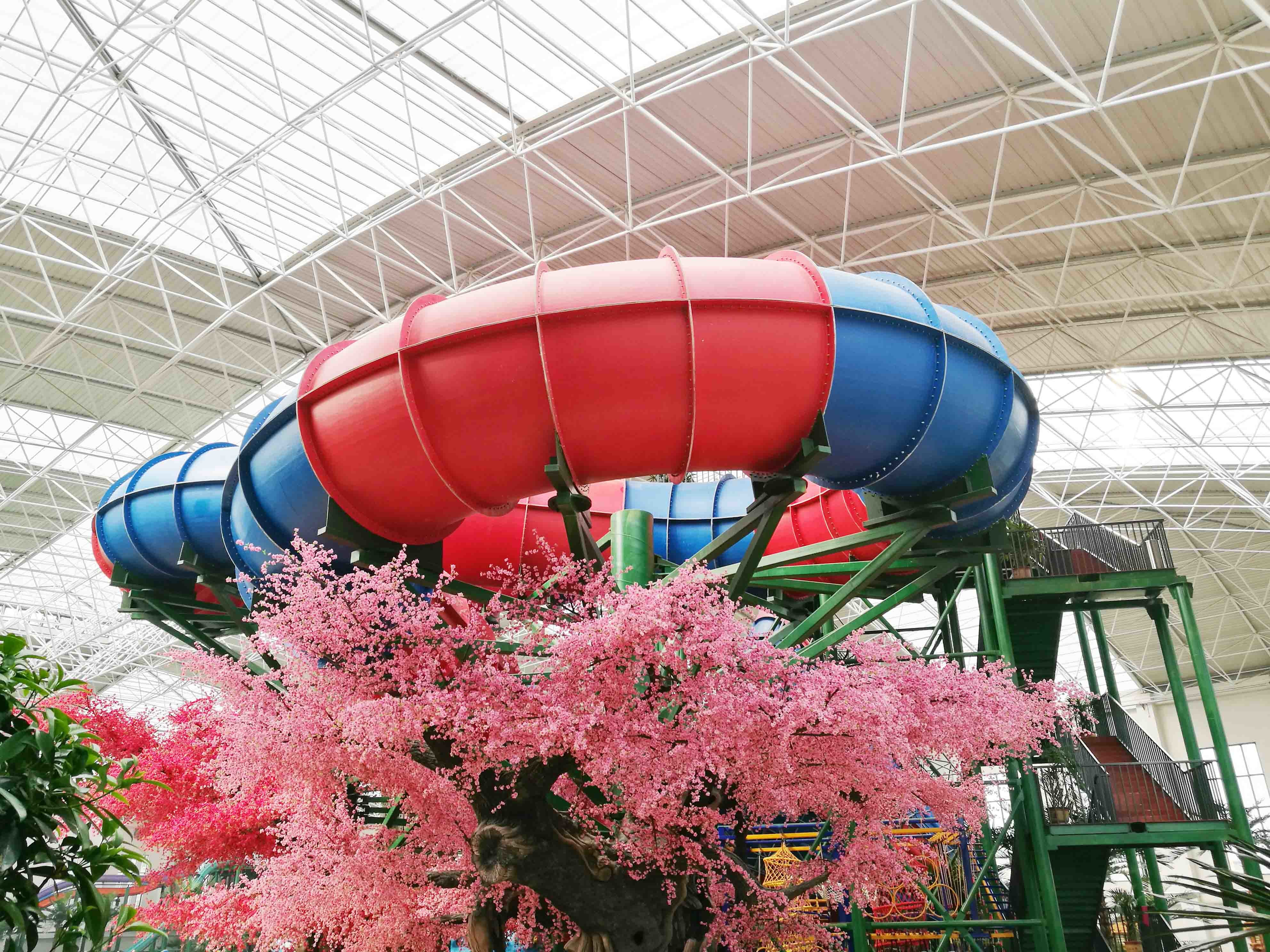 Aqua Park Adult And Children Tornado Water Slide Large Customized