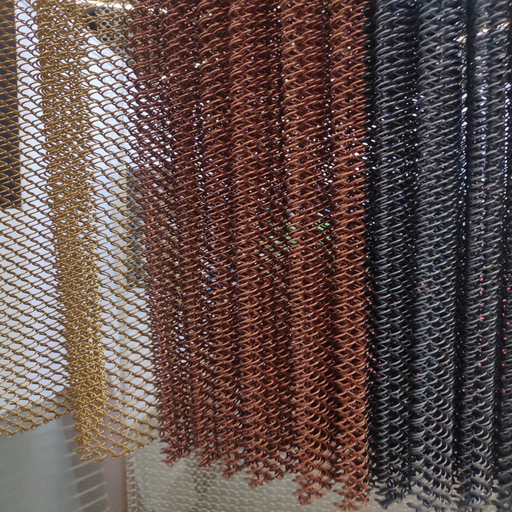 Stainless Steel Metal Mesh Screen Room Divider Decorative Woven Mesh