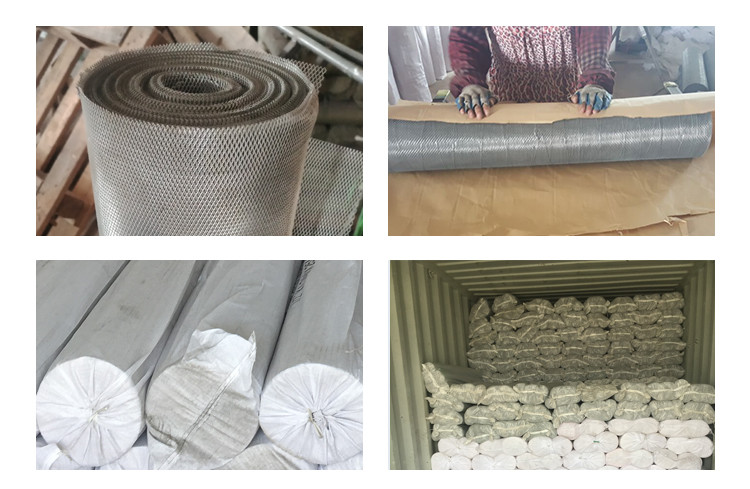Polishing Hexagonal Expanded Metal Security Mesh 0.5mm 1mm Thick For Gutter Guard