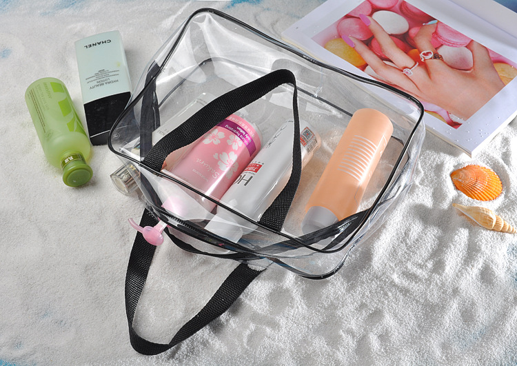 ODM PVC Cosmetic Bag Organizer Clear Toiletry Bag Set For Lady