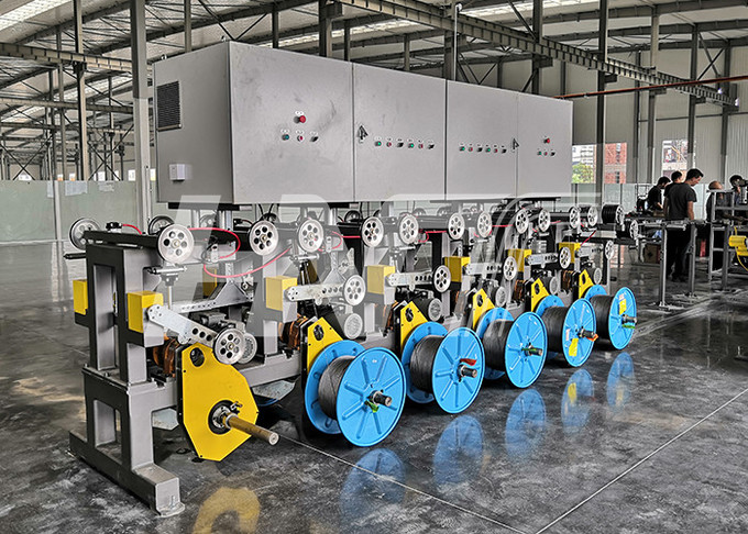 Multi Head Payoff Machine Flat Elevator Cable Payoff