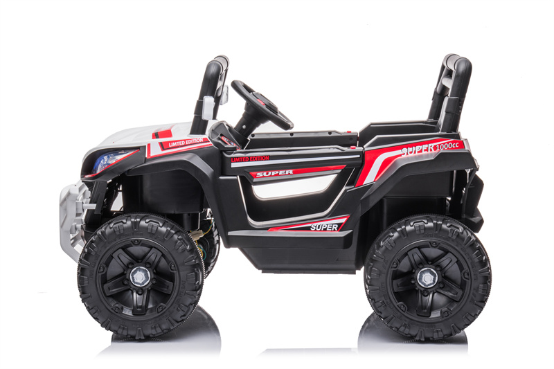 Red Two-Seat Electric Wheel 12V Remote Control Ride-On Car Toy for Girls Children