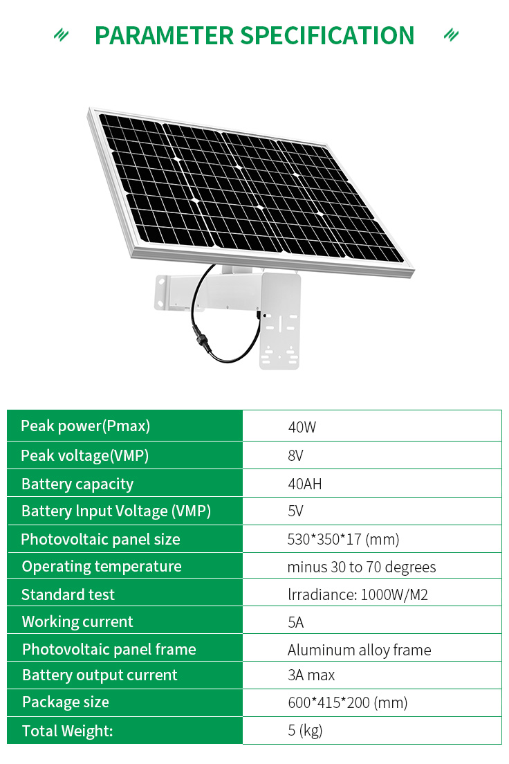 HighFly Wholesale Price Costos Best Cheap Price High Efficiency 40W 5V 40Ah Fixed Solar Panel